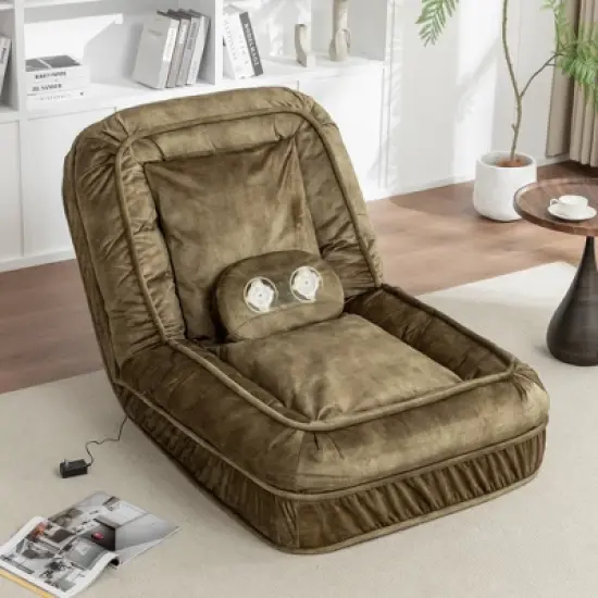 Polyester Human Dog Bed for Adult & Pets,with 5 Adjustable Position &Massage Pillow, Bean Bag floor sofa with 2 Soft Pillows image {16}