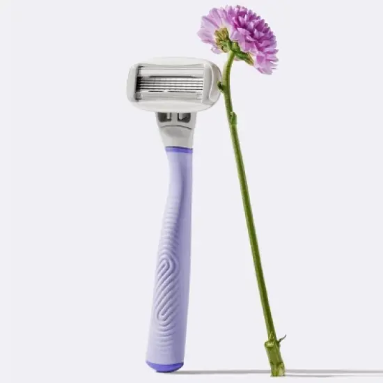 Flamingo Value Pack Non-Disposable Razor with Handle - Lilac - 5ct image {2}