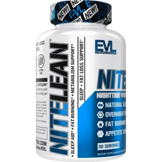 Evlution Nutrition NiteLean - Nighttime Weight Loss Support - 30 Servings image {3}