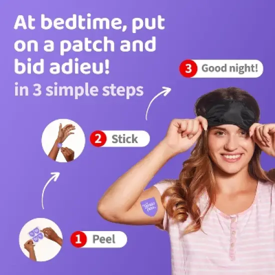 The Friendly Patch Snooze Sleep patches 28 Melatonin, Valerian Root, Ashwagandha, Magnesium image {6}