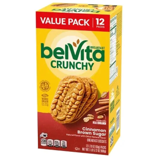 BelVita Cinnamon Brown Sugar Breakfast Biscuits Value Pack - 12.12oz/12pk image {8}