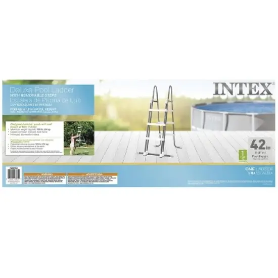 Intex Deluxe Pool Ladder with Removable Steps for 42in & 36in Depth Pools image {3}