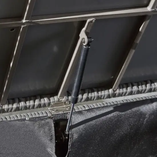 Santa Rosa Wicker Patio Storage Ottoman - Gray - Christopher Knight Home image {4}