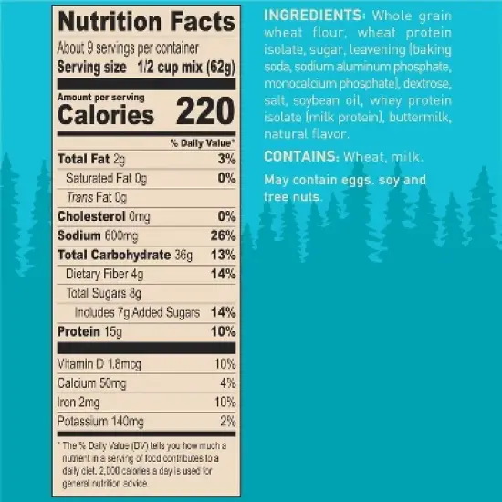 Krusteaz Buttermilk Protein Pancake Mix, 20 OZ image {4}