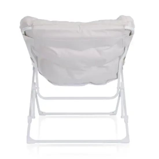 Dorm Folding Plush Chair in White image {6}