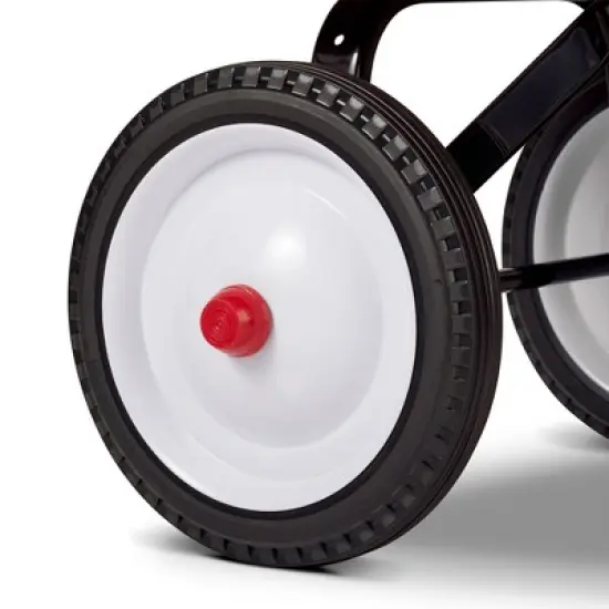 Radio Flyer 18Z 10 Inch Durable Steel Wheels Original Timeless Classic Design Kids Red Wagon with Extra Long Foldable Handle image {1}