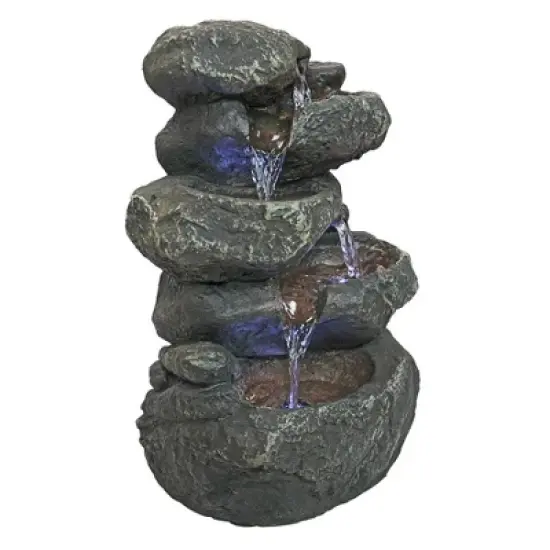 Design Toscano Anchor Falls Cascading Garden Fountain - Multicolored image {2}