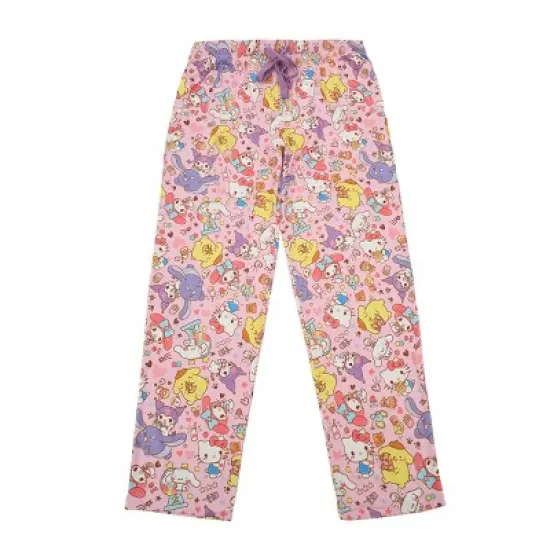 Hello Kitty & Friends All-Over Character Print Women's Pink Sleep Pajama Pants image {4}