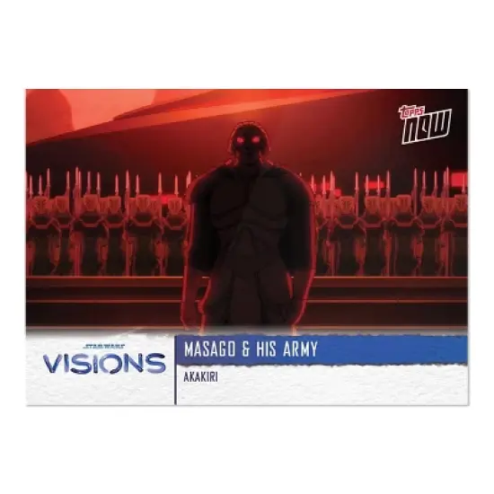 TOPPS NOW 2021 Star Wars Visions 5-Card Pack | Akakiri image {2}