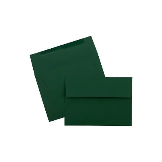 JAM Paper A7 Invitation Envelopes 5.25 x 7.25 Dark Green 263917095C image {2}