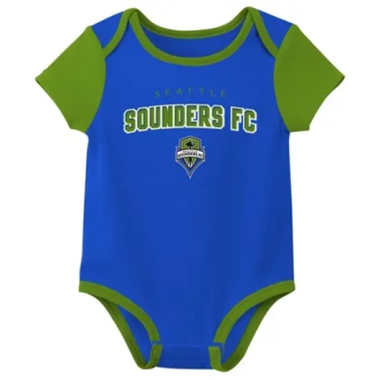 MLS Seattle Sounders FC Infant 3pk Bodysuit image {2}