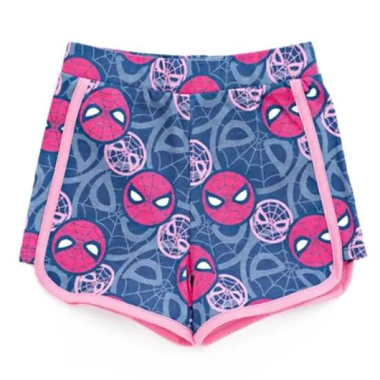 Marvel Spider-Man Ghost Spider Girls Cosplay Tank Top Dolphin Active and French Terry Shorts Toddler to Big Kid image {3}