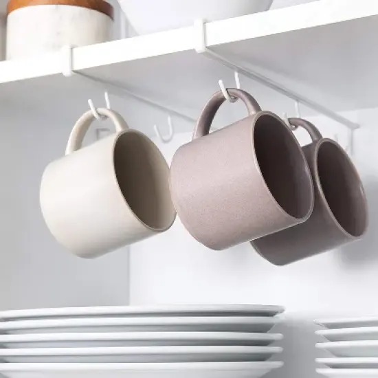 Better Houseware Undershelf Cup/Mug Hooks, Set of 2 in White image {4}