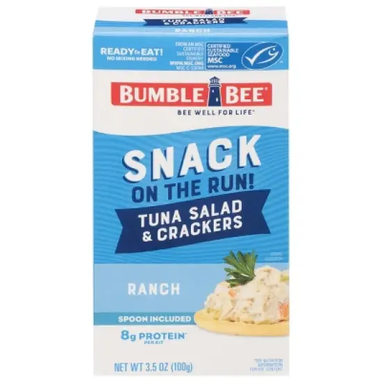Bumble Bee Tuna Salad with Crackers Snack Kit Ranch- 3.5oz image {9}