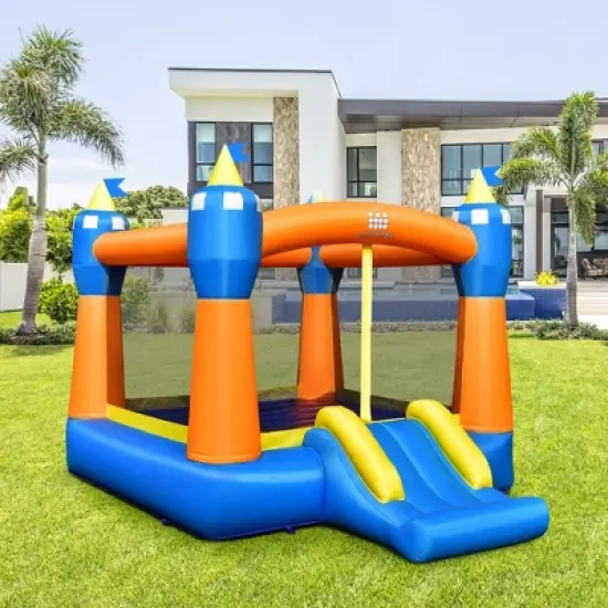 Costway Inflatable Bounce House Kids Magic Castle w/ Large Jumping Area Without Blower image {2}
