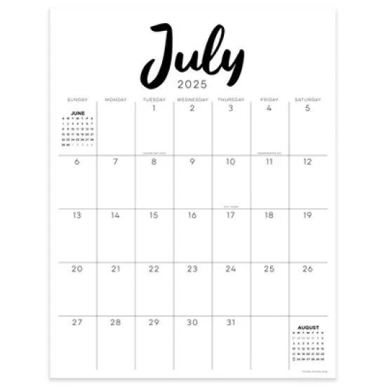 TF Publishing July 2025 - June 2026 Large Art Poster Wall Calendar image {5}