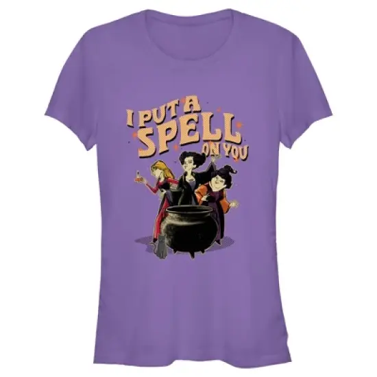 Junior's Hocus Pocus Put a Spell on You Cartoon Witches T-Shirt image {3}