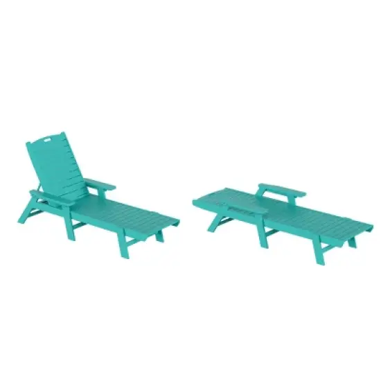 WestinTrends Adirondack Outdoor Chaise Lounge for Patio Garden Poolside (Set of 2) image {16}