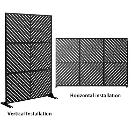 Dovelina Metal Outdoor Privacy Screen Patio Decorative Screens Freestanding Privacy Panels Privacy Fence image {3}