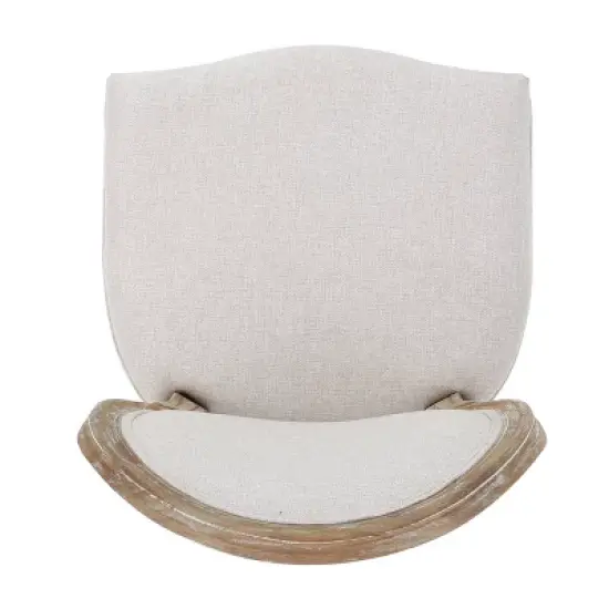 Set of 4 Phinnaeus French Country Fabric Dining Chairs Beige/Natural - Christopher Knight Home image {4}