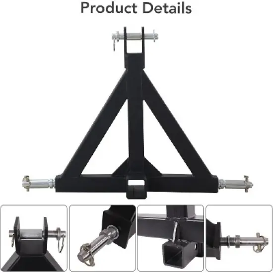 3 Point Hitch 2&iexcl;&plusmn; Receiver Quick Hitch Compatible,3 Pt Quick Hitch Farm Equipment and Subcompact Trailer Hitch for Tractor image {5}