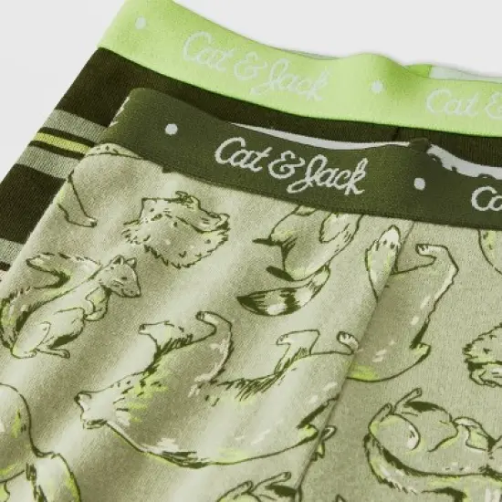 Toddler Boys' 4pc Polar Bear & Forest Animal Pajama Set - Cat & Jack&trade; Brown image {2}