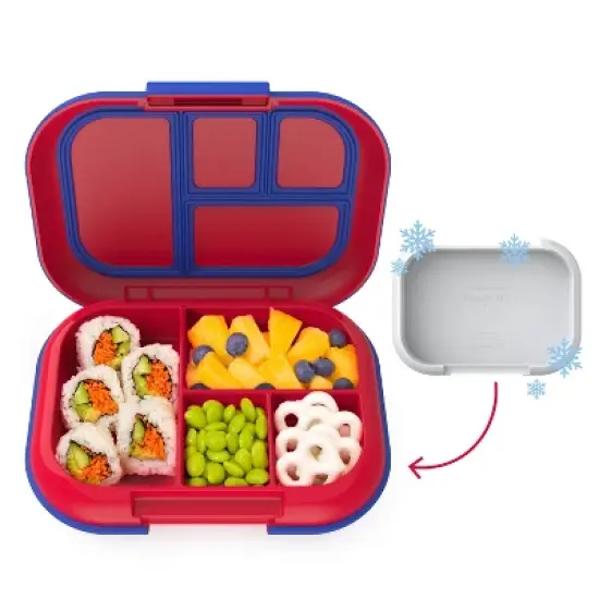 Bentgo Kids' Chill Lunch Box, Bento-Style Solution, 4 Compartments & Removable Ice Pack image {8}