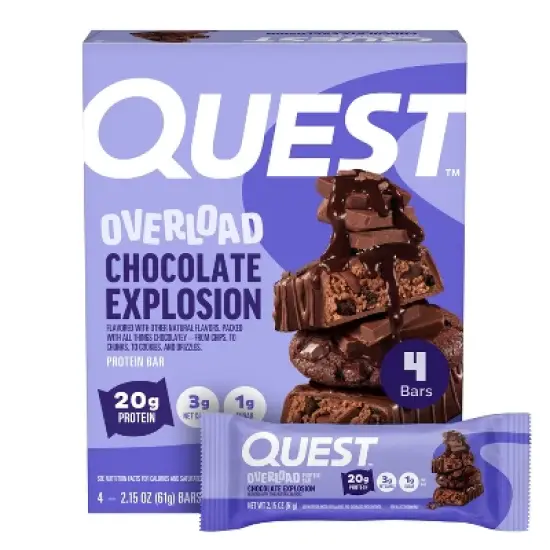 Quest Nutrition Overload Protein Bar - Chocolate Explosion image {6}