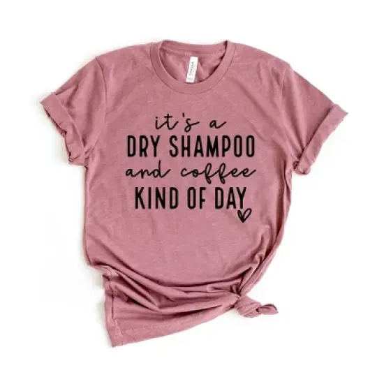 Simply Sage Market Women's Dry Shampoo And Coffee Short Sleeve Graphic Tee image {2}