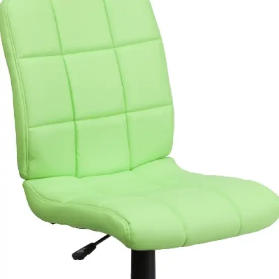 Flash Furniture Mid-Back Quilted Vinyl Swivel Task Office Chair image {5}