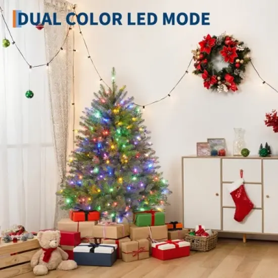 Christmas Artificial Tree, PVC Mixed Automatic Tree with Dual Color LED Lights image {8}
