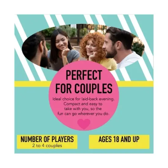 The Ultimate Couples Quiz: Social Skills Board Game by University Games, 4-8 Players, Party Cards Included image {6}