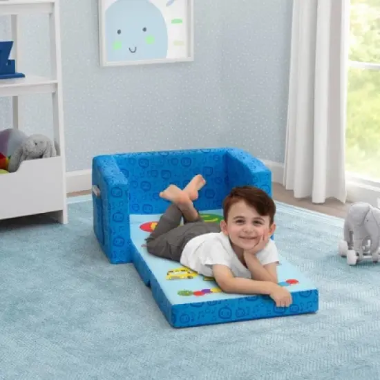 Delta Children Kids' CoComelon Cozee 2-in-1 Convertible Flip-Out Chair image {2}