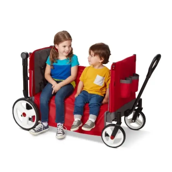 Radio Flyer Convertible Stroller Wagon with Canopy image {9}