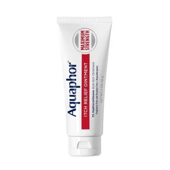 Aquaphor 1% Hydrocortisone Itch Relief Ointment Unscented - 2oz image {1}