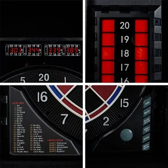 MD Sports New Haven Electronic Dartboard with Cabinet image {5}