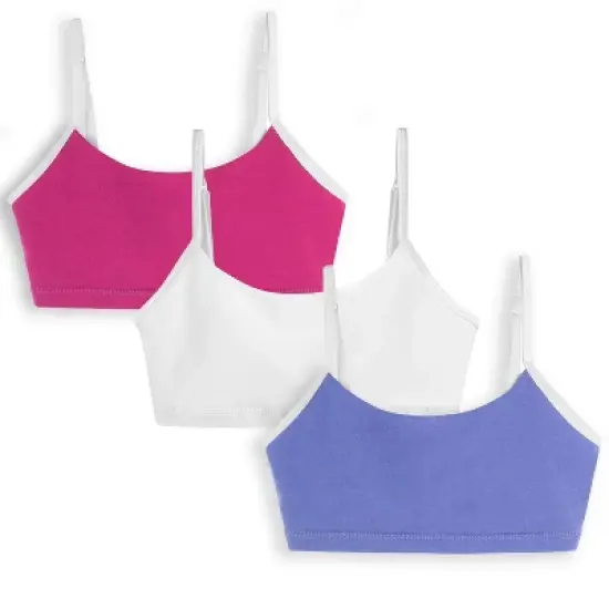 Mightly Girls Fair Trade Organic Cotton Bralettes 3-pack image {3}