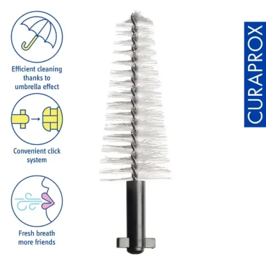 Curaprox CPS 505 Implant Refill, 4-Pack Interdental Brushes for Gentle Cleaning Around Implants and Prosthetics image {2}