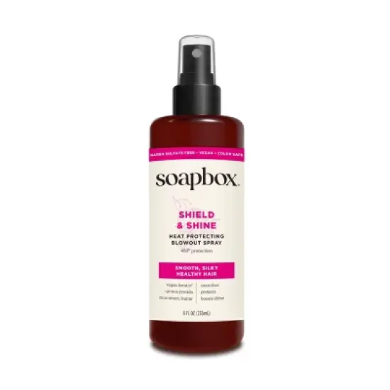 Soapbox Shield and Shine Heat Protectant Spray - 8 fl oz image {12}