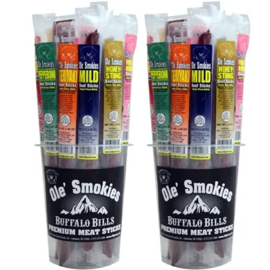 Buffalo Bills 15-ct Assorted Mild Ole Smokies (Beef Sticks) - Two 15-ct Tubs image {5}