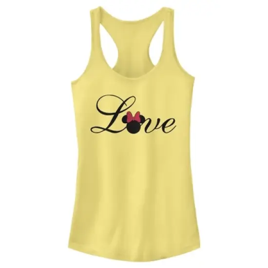 Junior's Mickey & Friends Love Racerback Tank Top image {3}