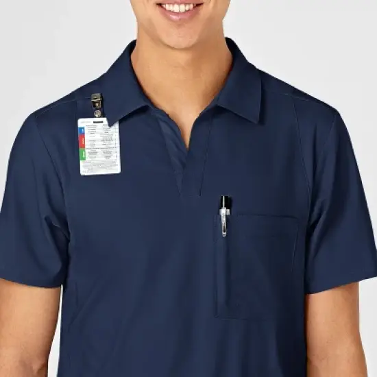 Wink W123 Men's Collar Scrub Top image {4}