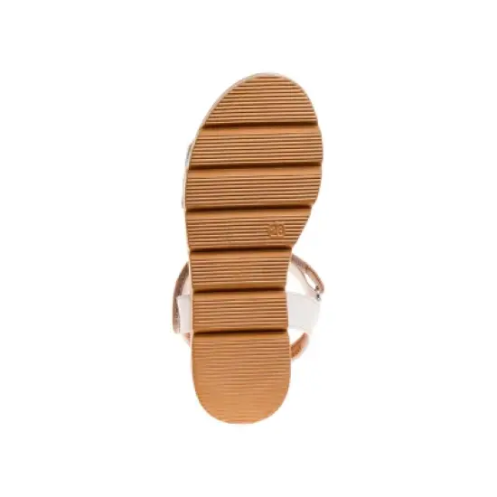 Petalia Girls Flat Kids Slides with Adjustable Hook and Loop Strap Sandal (Little Kids) image {4}