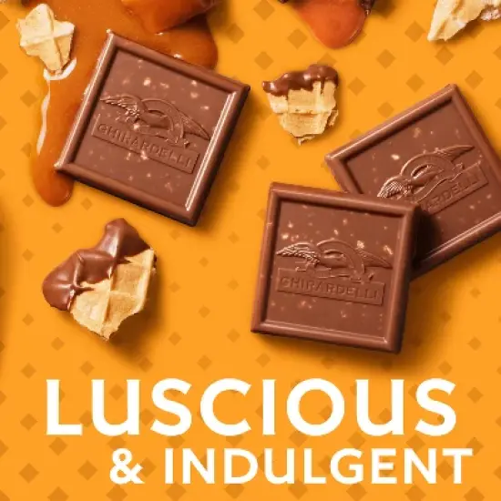 Ghirardelli Milk Chocolate Candy SQUARES with Caramel Waffle Cone Filling - 5.2oz image {3}