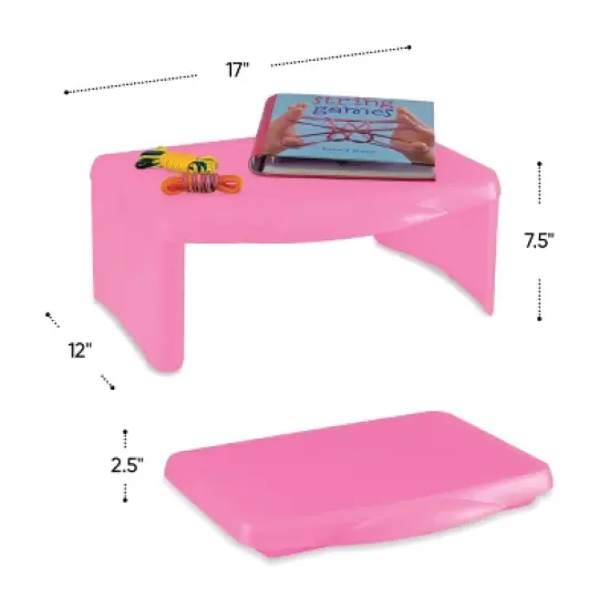 HearthSong - Portable Folding Lap Desk With Storage Activity Tray image {3}