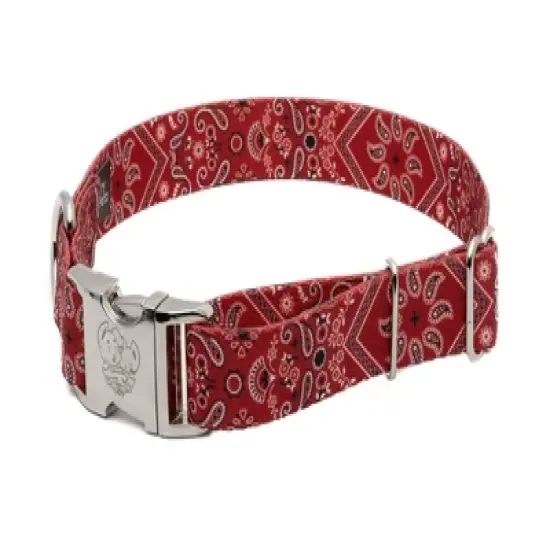 Country Brook Petz Premium Red Bandana Dog Collar image {3}