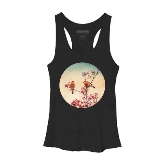 Women's Design By Humans Bullfinch eat rowan By AnnArtshock Racerback Tank Top image {3}