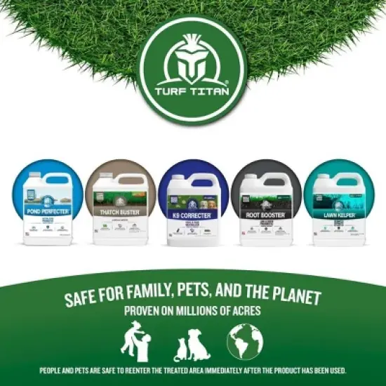 Turf Titan Drought Defender Hose End - Shields Heat and Nutrient Rich Plant Food - Ideal Summer Soil Liquid Fertilizer - 6,000 Sq Ft (32 oz) image {7}