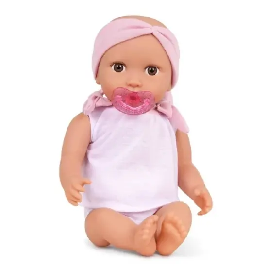 LullaBaby Doll With 2pc Outfit And Pink Pacifier image {2}