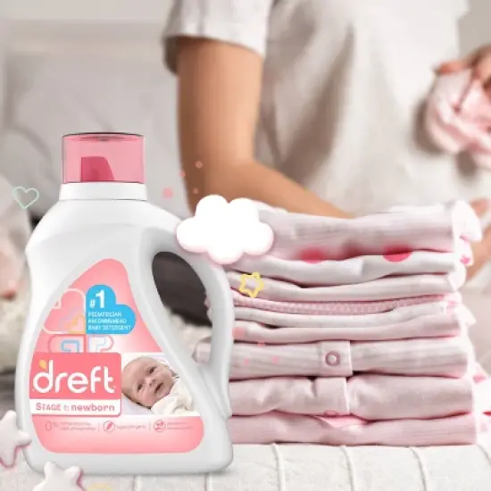Dreft Newborn Liquid Laundry Detergent - 65 fl oz image {6}